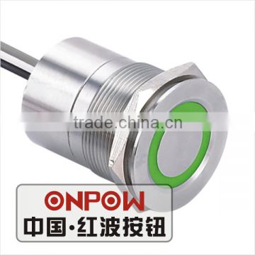 30 Years Industry Leader ONPOW Metal Touch Switch TS25E Dia. 25mm ring illuminated Waterproof IP68 ROHS