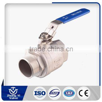 Standard 2-piece screwed ball valve cf8m 1000 wog