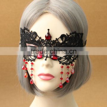 MYLOVE sexy lace masquerade mask with crystal women high quality accessory MLMJ29