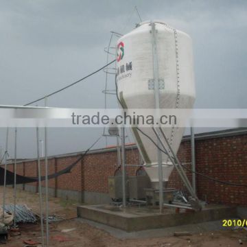 Fiberglass storage silo for broiler farm