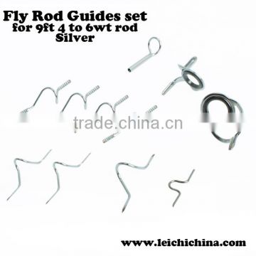 Silver Similar to fuji fishing rod roller guides