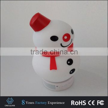 Wholesale Best snowman shape LED light lamp bluetooth speaker