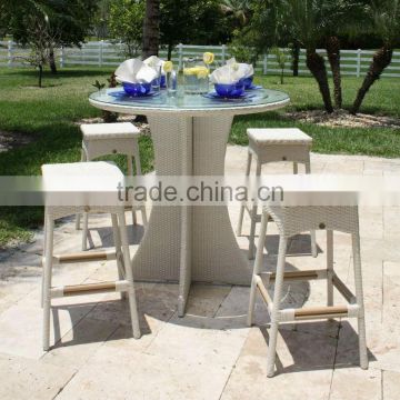2016 wicker outdoor patio furniture bar drink chairs and table