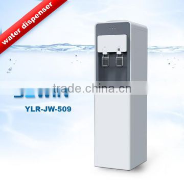 Hot and cold compressor cooling water dispenser