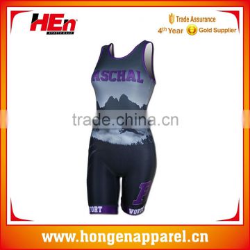 Hongen apparel Top selling products in alibaba mens dry fit wrestling singlet printing customised