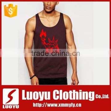 Cheap tank tops fancy design logo for men and sport tank top with sleeveless