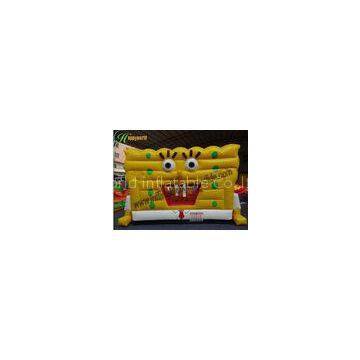 Lovely Spongebob Inflatable Bouncy Castle For Outdoor Bounce House EN14960