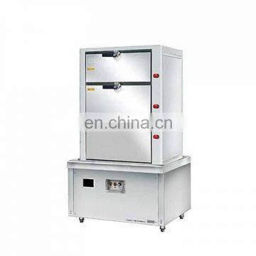 Stainless steel restaurant kitchen equipment utensils electric and gas rice steaming cart machine steam cabinet