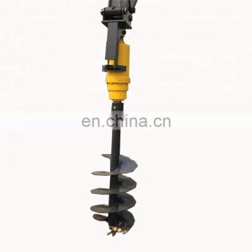 Screw Drilling Hydraulic Post Hole Digger For Excavator