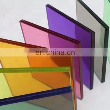 2018 High Quality 4mm 5mm 6mm Colored Tinted Reflective Glass For Construction