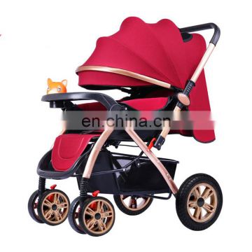 Hot sale light weight stroller multifunction infant pushchair reversible travel pram