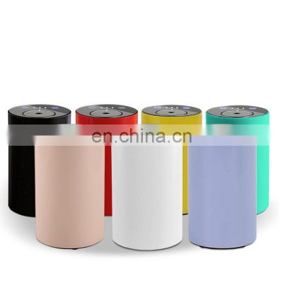 Car Ultrasonic Pure Essential oils Fragrance Battery Rechargeable Smart Mini Glass  Waterless Aroma diffuser Nebulized