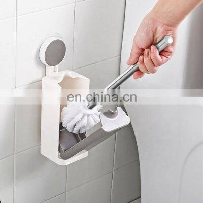 wall mounted toilet brush new amazon hot sale bathroom toliet brush taizhou factory high quality plastic toilet brush