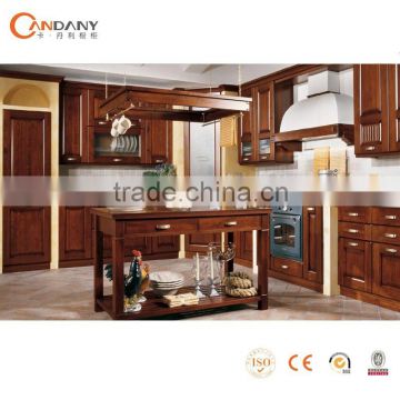 Hot sale open style misture-proof board kitchen cabinet,kitchen cabinet wine color