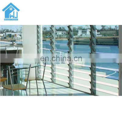 aluminium glass louver windows glass shutter windows for homes adjustable shutters