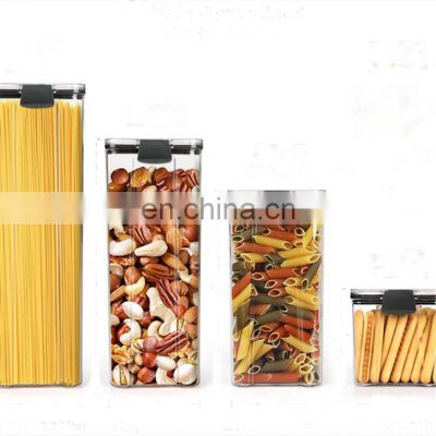 BPA Free Safe Kitchen Pantry Organizer Containers Plastic Airtight Food Storage Container Set with Airtight Lids