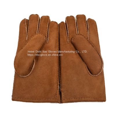 High Quality Sheepskin leather gloves Fur Winter Gloves