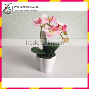 mini artificial petal pumpkin orchid Melamine flower pots 0903-1