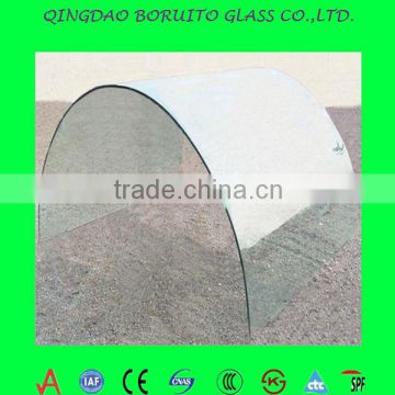 Export 5mm clear curved building glass