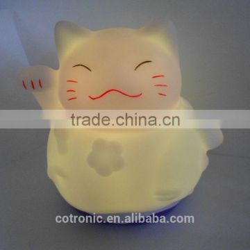 The Cat Portable Night-Light with Rainbow Color Change