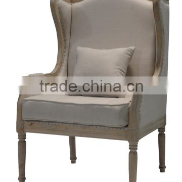 Home furniture Franch style antique wood frame upholstered chair