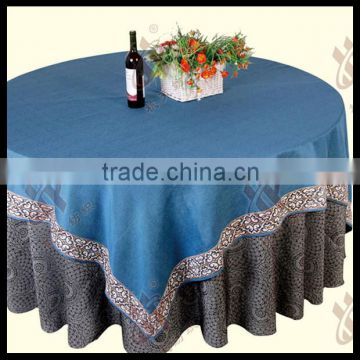 100% polyester decorative table covers for dining room