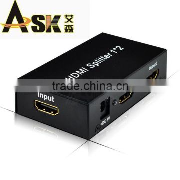 high-quality 1 to 2 1*2 Port HDMI Splitter support 3d hdmi splitter
