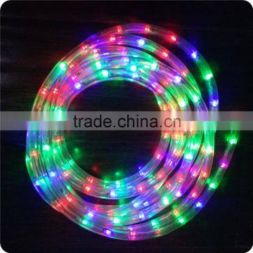 RGB Flashing 11mm 2wires horizontal 100meter color change led rope