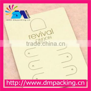 OEM custom printed wholesale cardboard earring hard paper card