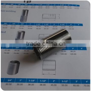 3/4" Pipe Nipple with Taper Male Thread Type 304