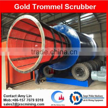 200T/H drum scrubber washer for gold washing plant
