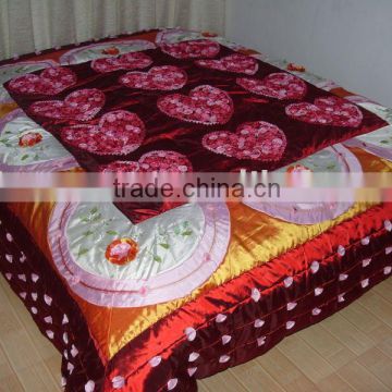 elegant polyester quality bed cover
