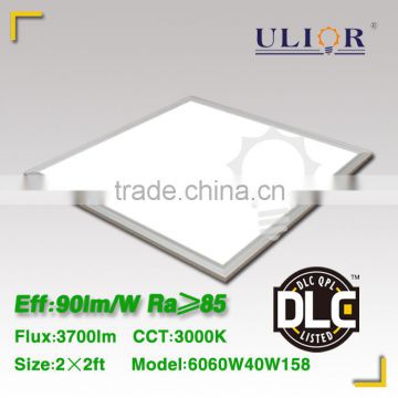 40W Natural white led panel light 2x2 led flat panel 600x600 ceiling panel light with CE ROHS DLC UL square led panel light                        
                                                Quality Choice