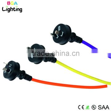 SAA approved power cord plug types