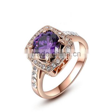 IN Stock Wholesale Gemstone Luxury Handmade Brand Women Metal Ring SKD0371