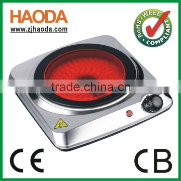 Electric Infrared ceramic cooker hob