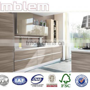 2016 modern kitchen cabinets with light color melamine doors