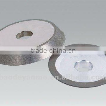 electroplated diamond / CBN grinding wheel for drill bit grinding