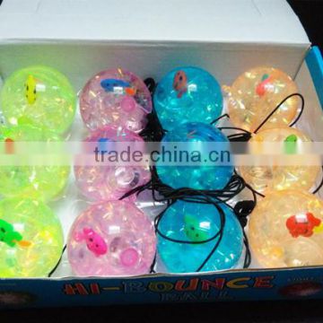 Sell 55MM LED Flashing Water Bouncy Ball with Colorful Beads