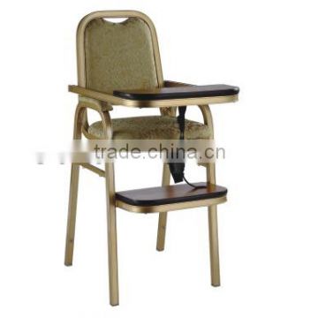 dinning Aluminum baby chair for hotel