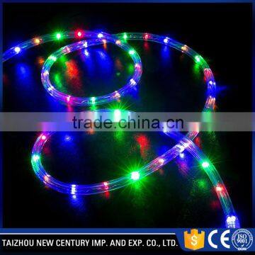 ce rohs round 2 wire decorative dreamful color led rope light