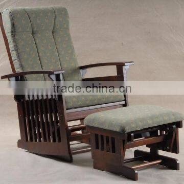 Popular Wooden Recliner Chair and stool-Java