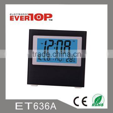 HOT SALES CHEAP DIGITAL TABLE ALARM CLOCK WITH BLUE BACKLIGHT ET636A