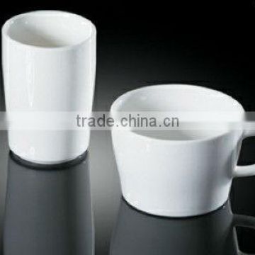 450ml white color durable porcelain breakfast mug H6491