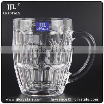 high quality glass mug with lid