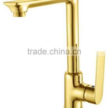 2016 Fashion Single Handle Kitchen Faucets gold