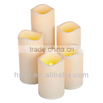 wedding decor remote control pillar scented led candle