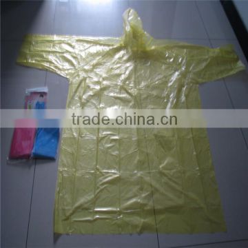 0.02mm thickness PE raincoat/promotion gifts PE raincoat/adult PE raincoat