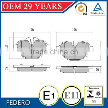 brake dynamometer D1473-8672 disc brake pads price is competitive /no noise long life