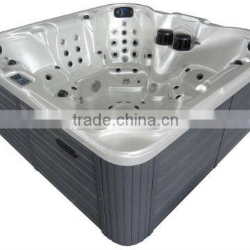 Excellent freestanding Hot tub hydro spa pool with CE SAA Approved with Pop-up TV